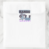 Sticker Carré TGIF Hakuna Matata mains off Boo Drôle Visage (Sac)