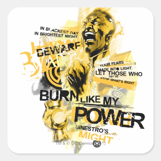 Sticker Carré Thaal Sinestro 10 (Devant)