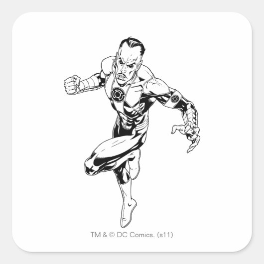 Sticker Carré Thaal Sinestro 3 (Devant)