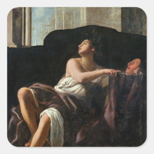 Sticker Carré Thalia, Muse de la comédie