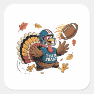 Sticker Carré Thanksgiving Football Turquie Imaginaire Football