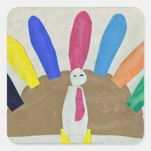 Sticker Carré Thanksgiving Turquie