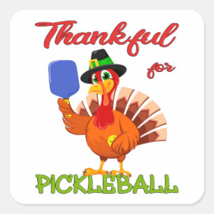 Sticker Carré Thanksgiving Turquie - Remerciements pour Pickleba