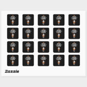 Sticker Carré The Answer is Always Coffee (Feuille)
