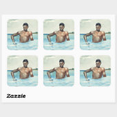 Sticker Carré The Bather, 1899 (Feuille)
