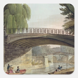 Sticker Carré The Bridges over the Canal à Sydney Gardens, from