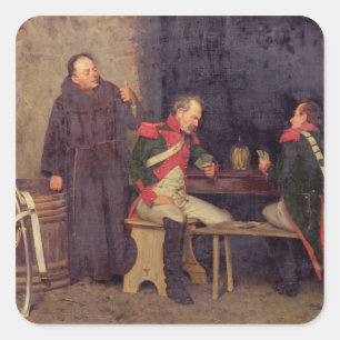 Sticker Carré The Cheat (pétrole contre canvas)