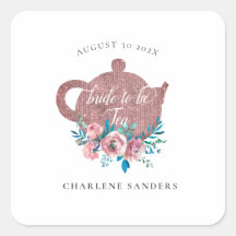 Thé de mariage Rosegold et Aqua Bright 