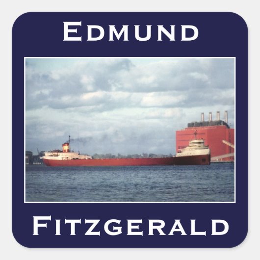 Sticker Carré The Edmund Fitzgerald (Devant)