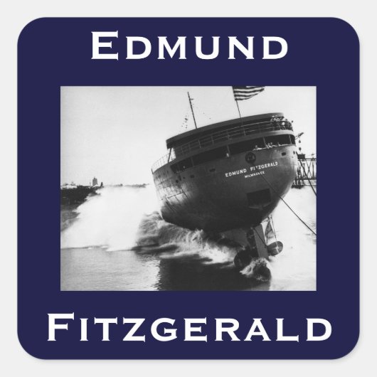 Sticker Carré The Edmund Fitzgerald (Devant)