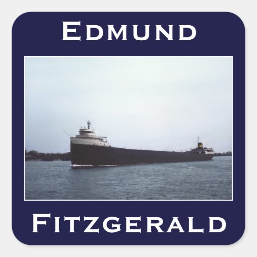 Sticker Carré The Edmund Fitzgerald (Devant)