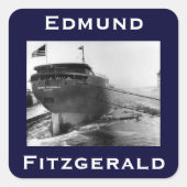 Sticker Carré The Edmund Fitzgerald (Devant)