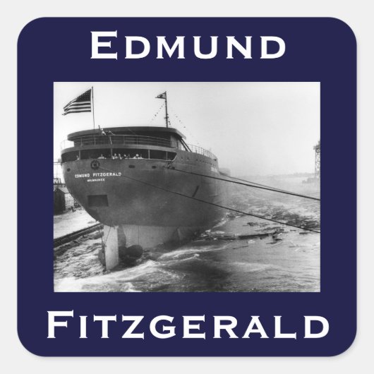 Sticker Carré The Edmund Fitzgerald (Devant)