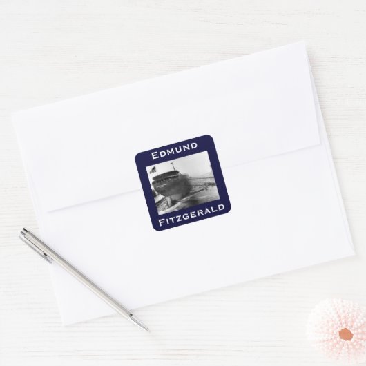 Sticker Carré The Edmund Fitzgerald (Enveloppe)