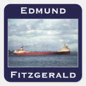 Sticker Carré The Edmund Fitzgerald (Devant)