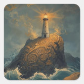 Sticker Carré The Enchanted Clifflight (Devant)