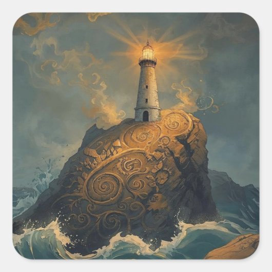 Sticker Carré The Enchanted Clifflight (Devant)