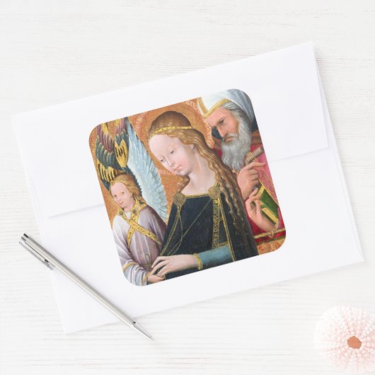 Sticker Carré The Expectant Madonna with Saint Joseph (Enveloppe)