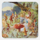 Sticker Carré “The Feast” Fairy Art By E S Hardy (Devant)