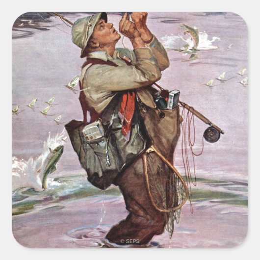 Sticker Carré The Fish are jumping (Devant)