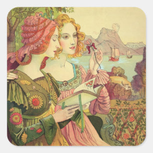 Sticker Carré The Golden Legend, 1897, from 'L'Estampe Modernism