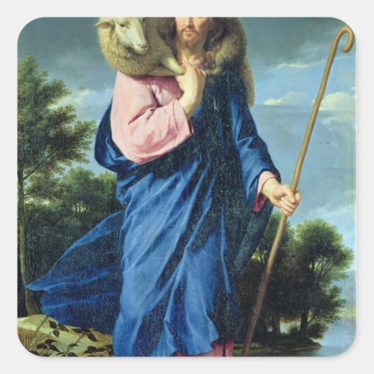 Sticker Carré The Good Shepherd, c.1650-60 (Devant)