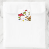 Sticker Carré The Grinch Prepares Max the Reindeer (Sac)