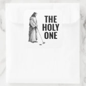 Sticker Carré The Holy One - Golfing Jesus (Sac)