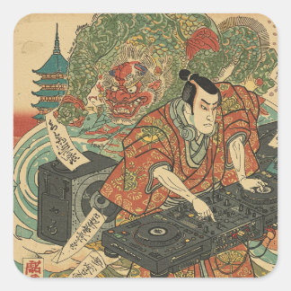 Sticker Carré The Kabuki actor who became a DJ