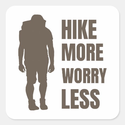 Sticker Carré The Mountains are calling and I must go (Devant)