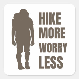 Sticker Carré The Mountains are calling and I must go