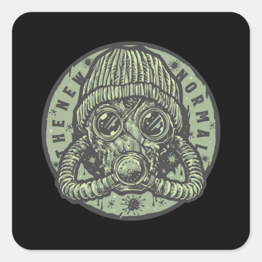 Sticker Carré The New Normal (Devant)