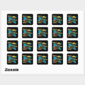 Sticker Carré The Ocean's treasure chest (Feuille)