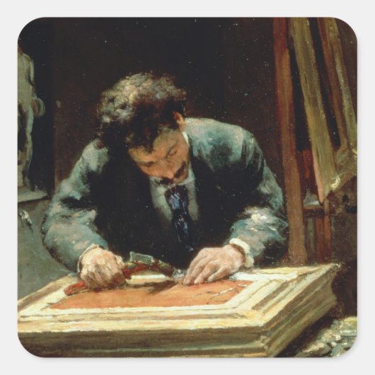 Sticker Carré The Picture Framer, 1878 (Devant)