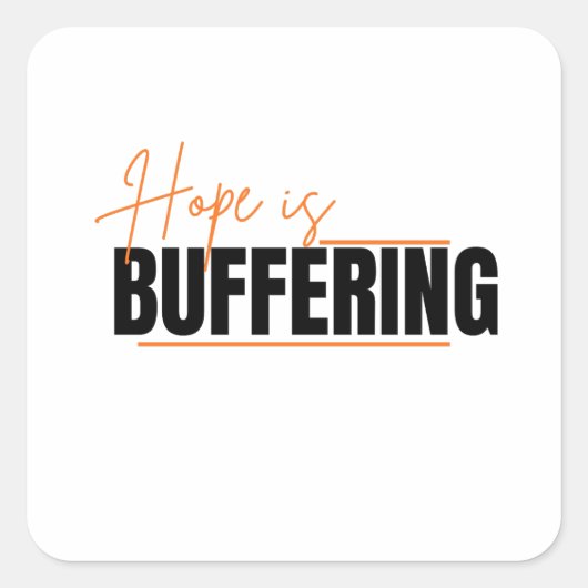 Sticker Carré The Process of Hope (Devant)