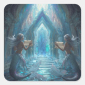 Sticker Carré The Scroll Keepers of the Deep” (Devant)