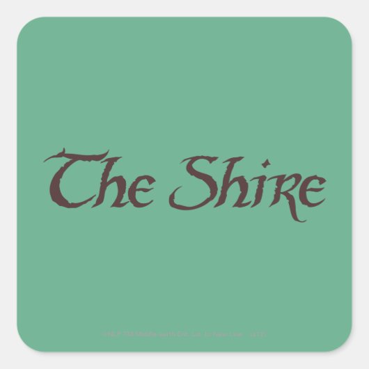 Sticker Carré THE SHIRE™ Solid (Devant)