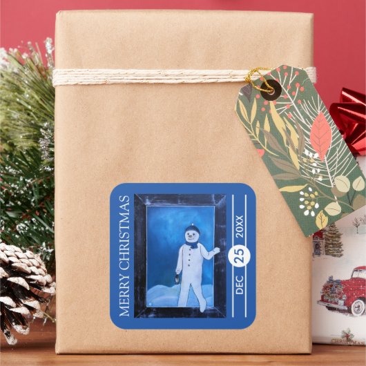 Sticker Carré The Snowman's Escape Christmas (vacances)