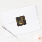 Sticker Carré The Supper at Emmaus, 1648 (oil on panel) (Enveloppe)