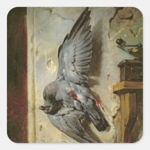 Sticker Carré The Woodpigeon, c.1857