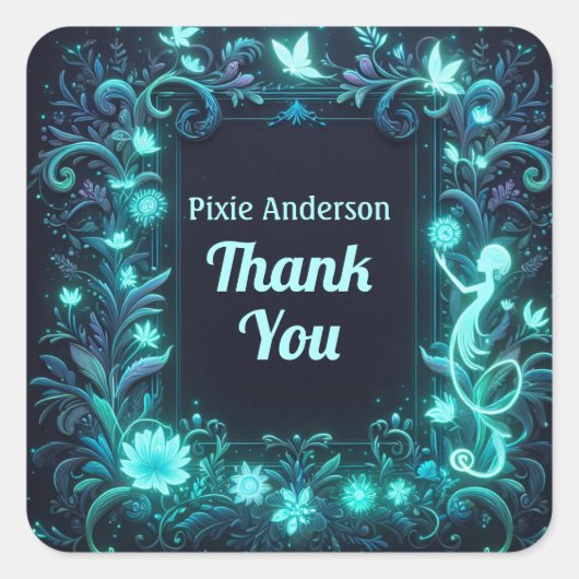 Sticker Carré Thème Fairy Fairy Party - Fairytale After Dark (Devant)