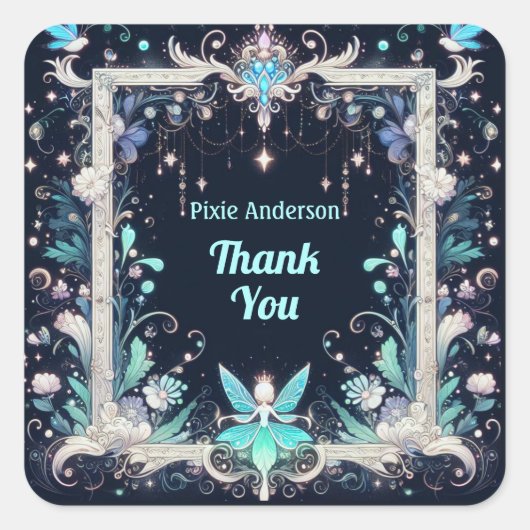 Sticker Carré Thème Fairy Fairy Party - Fairytale After Dark (Devant)