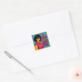 Sticker Carré Thème Pop Art Break Free (Enveloppe)