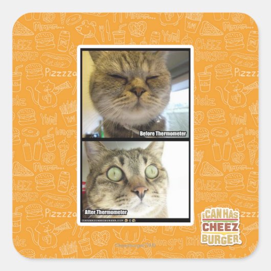 Sticker Carré Thermomètre (Devant)