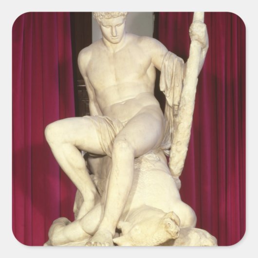 Sticker Carré Thésée et le Minotaure, 1782 (Devant)