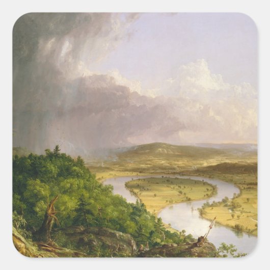 Sticker Carré Thomas Cole The Oxbow The Connecticut River (Devant)