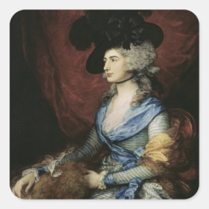 Sticker Carré Thomas Gainsborough  Mme Sarah Siddons, les acteur