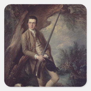 Sticker Carré Thomas Gainsborough William Poyntz de Midgham et