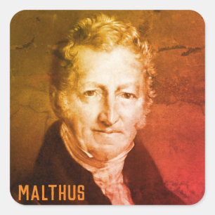 Sticker Carré Thomas R. Malthus