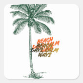 Sticker Carré Throw Pillow (Devant)